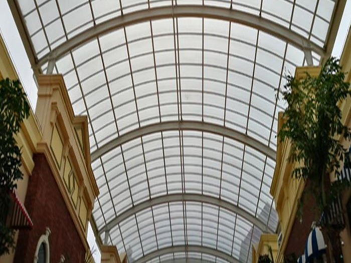 沧州屋面网架顶棚吊装方案